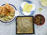 先生作お手本のお蕎麦と食改さんの天ぷらに舌鼓！